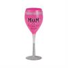 Pink Glas med Glimmer - Til den bedste Mum